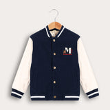 Bomber jacket with ticking - cream