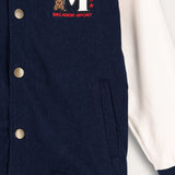 Bomber jacket with ticking - cream