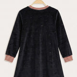 Frozen velvet tunic - Black