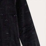 Frozen velvet tunic - Black
