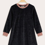 Frozen velvet tunic - Black