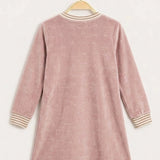 Frosted Velvet Tunic - Pink