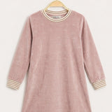 Frosted Velvet Tunic - Pink
