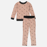 Comics Rib Pyjamas - Pink