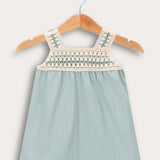 Crochet Overalls / Sarong - Blue