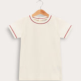 Knitted Suspender & Stripes Baby Set - Burgundy