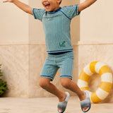 Boys' swimsuit set - green