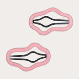 Faux Leather Cloud Brooch - Pink