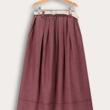Denim skirt - purple
