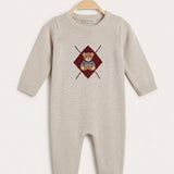Teddy bear overalls - beige