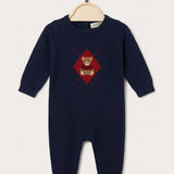 Teddy Bear Overalls - Navy