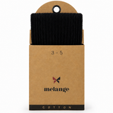 Ribbed tights for girls - black