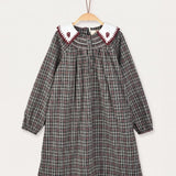 Plaid dress - black