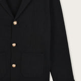 Knit blazer - black