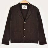 Knitted Blazer - Brown