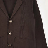 Knitted Blazer - Brown