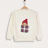 Plaid sweatshirt - beige