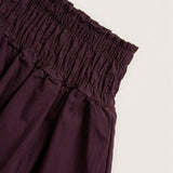 Classic skirt + gathers at the waist - purple