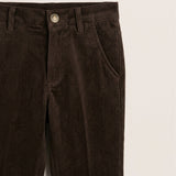 Textured Velvet Trousers - Brown