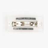 Rectangle Width Pin - White
