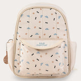 Printed garden bag - beige