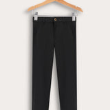 Long jersey pants - black