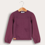 Potter shirt with bow ties - eggplant