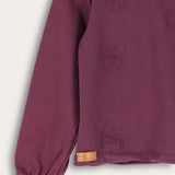 Potter shirt with bow ties - eggplant