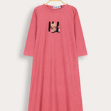 3/4 Sleeve Bear Nightgown - Coral