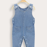 Long denim overalls - blue