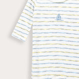 Babygro Striped with Ship Embroidery - Yellow