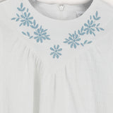 Pleated dress with print - beige