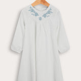 Pleated dress with print - beige
