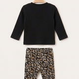 Frozen Leopard Baby Set - Brown