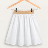 Banglin skirt with elastic - beige