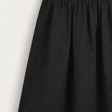 Banglin skirt with elastic - black