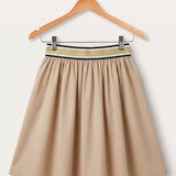 Banglin skirt with elastic - beige