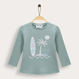 Rivet shirt with print - blue