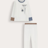 Ribbed Pajamas - White