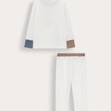 Ribbed Pajamas - White