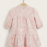 Chiffon floral dress - pink