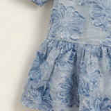 Chiffon floral dress - blue
