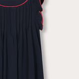 Bathrobe with pleats - Navy