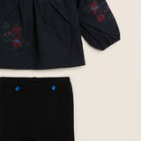 Floral Tissue Set - Navy