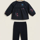 Floral Tissue Set - Navy