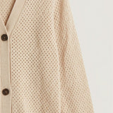 Knit cardigan - beige
