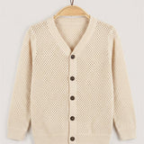 Knit cardigan - beige