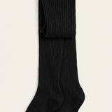 Lace tights - black