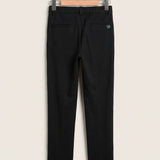 Wool-blend trousers - black