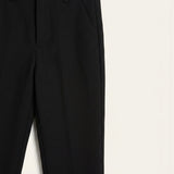 Wool-blend trousers - black